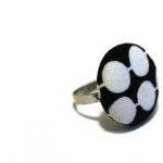 Fabric button ring, adjusta..