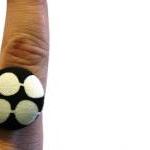 Fabric button ring, adjusta..