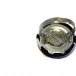 Fabric button ring, adjusta..