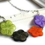 Chunky necklace, Hawaiian f..