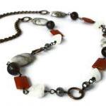 Orange and Brown Gemstone N..