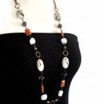 Orange and Brown Gemstone N..
