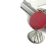 Pink Necklace with Black an..