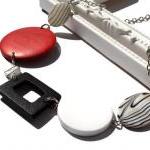Chunky necklace in red, bla..