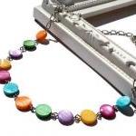 Rainbow necklace with lake ..