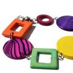 Chunky bracelet in rainbow ..