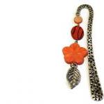 Metal bookmark with pendant..