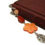 Metal bookmark with pendant..