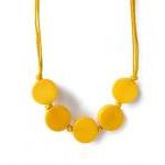 Yellow Necklace with Resin ..
