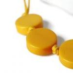 Yellow Necklace with Resin ..