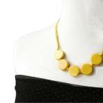 Yellow Necklace with Resin ..