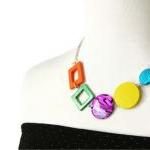 Rainbow Chunky Necklace, Ge..