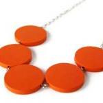 Tango Orange Chunky Necklac..