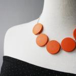 Tango Orange Chunky Necklac..