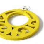 Neon Yellow Earrings With ..